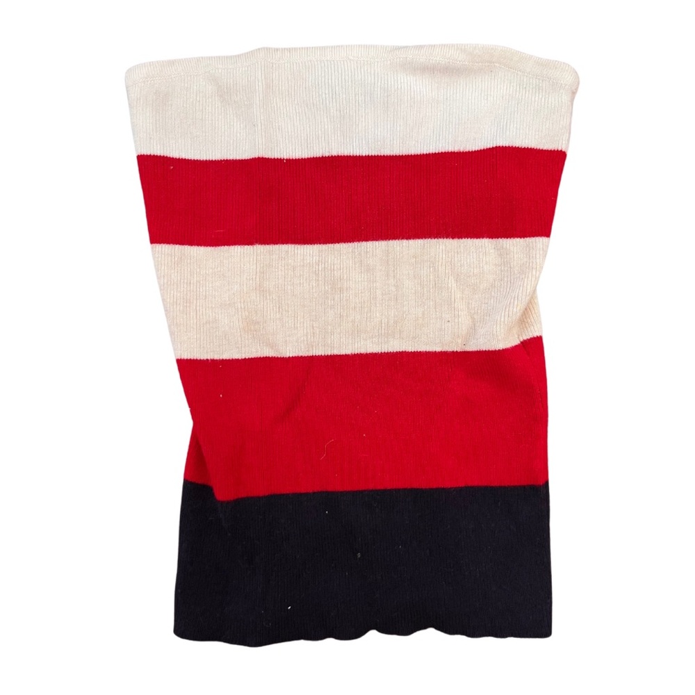 Dynamite Knit Tube Top - Red, White, and Blue - Size Extra Small